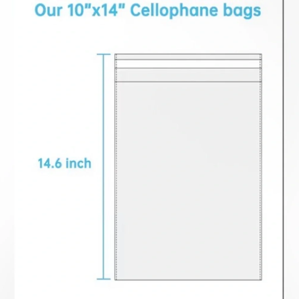 Resealable Plastic Bags 10 x 14 Set of 25
